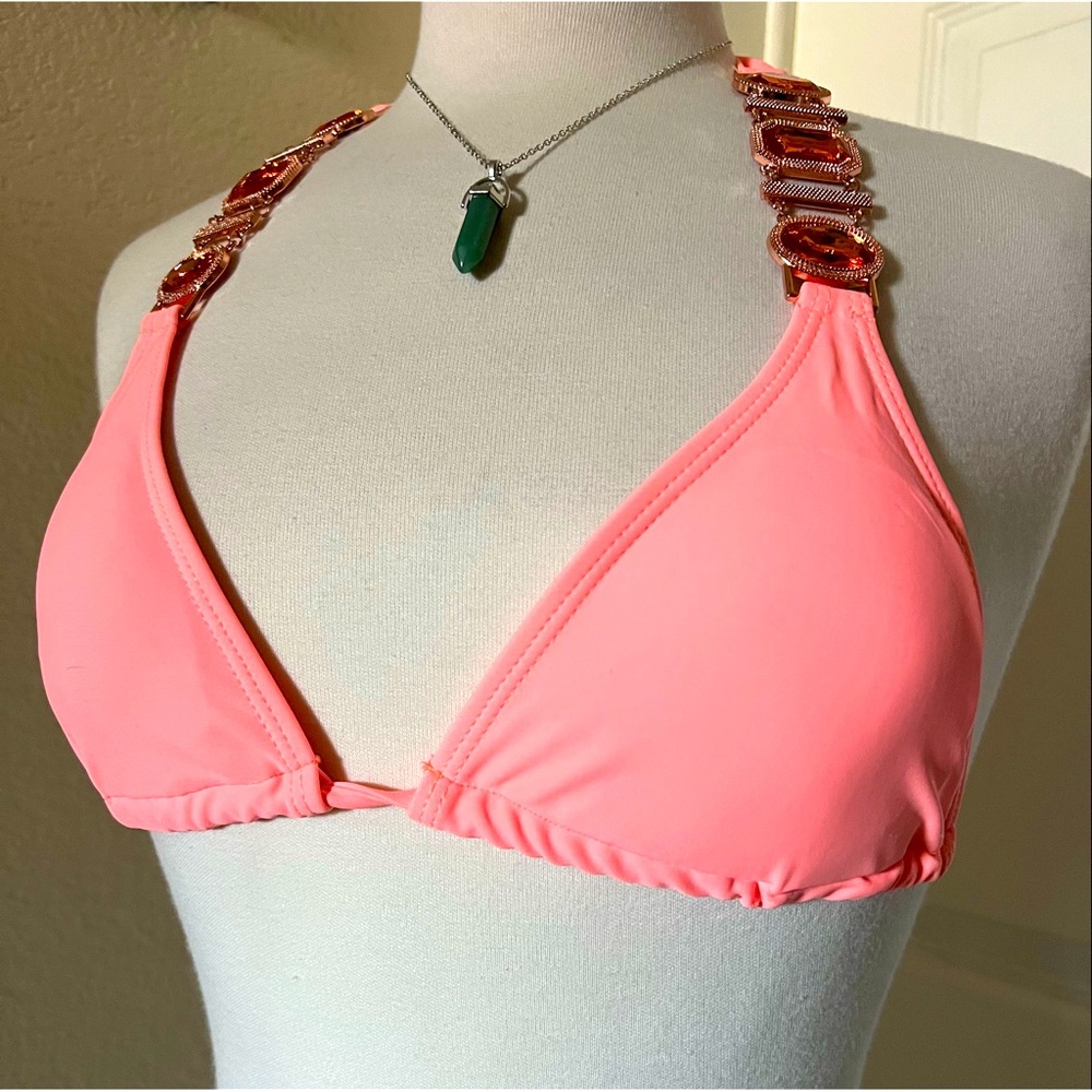 Pink Crystal Chain Bikini (SET)